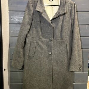 J. Crew Women's Grey Wool Pea Coat